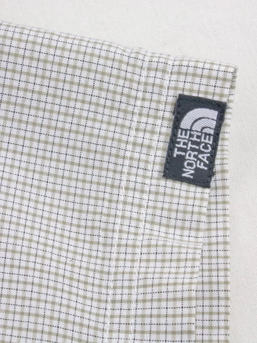 The North Face Hiking Shirt XL Gray Gingham Check Performance Summer Outdoor